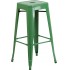 Industrial Restaurant Barstools Westinghouse Backless Bar Stool Red